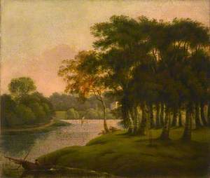 Landscape near Pope’s House on the Thames at Twickenham (?)