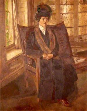 Mrs Sophia Hawkes Holman, née Andrew (1863–1928), Lady in an Armchair