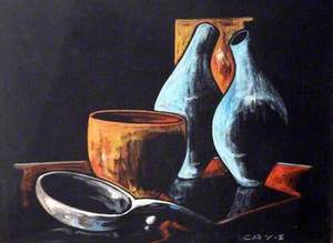 Still Life: Jugs and Spoon