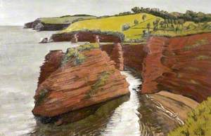 Sandstone Cliffs, Devon Coast, Ladram