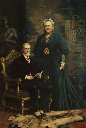 Sir Merton Russell-Cotes (1835–1921), and Lady Annie Russell-Cotes (1835–1920)