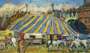 Striped Circus Tent