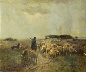 Shepherd with His Flock