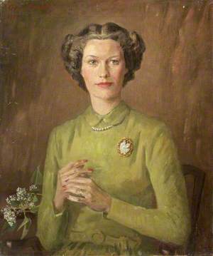 Portrait of a Lady in a Green Dress