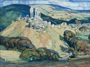Corfe Castle from West Hill