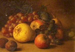 Still Life with a Pear, Apples, Grapes and Plums