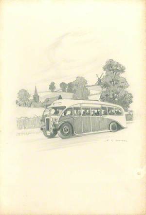 Motor Coach in the Countryside