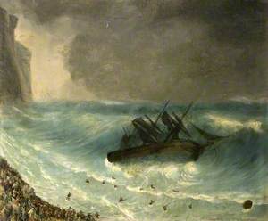 The Wreck of the Marie Reine, 1875 off Chesil Beach, Dorset