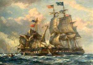 An Engagement between British and American Ships