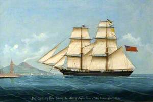 The Brigantine 'Expedient' of Poole Entering Naples, 4 June 1867
