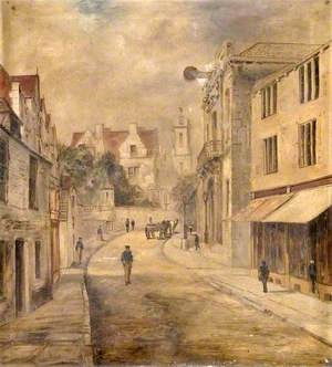 High Street towards the Town Hall, Swanage, Dorset