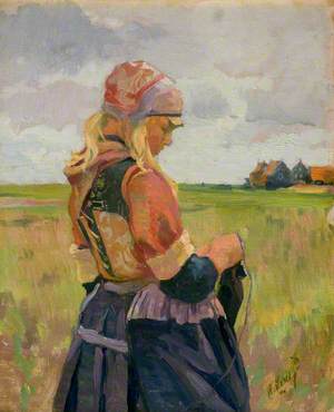 Young Girl in a Landscape