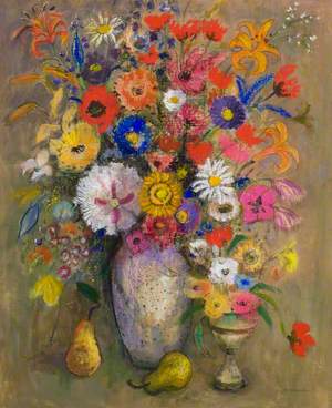 Flowers in Vase and Chalice