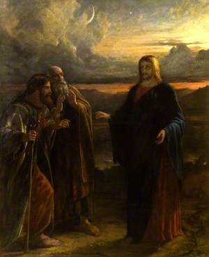 Christ and the Two Disciples on the Way to Emmaus
