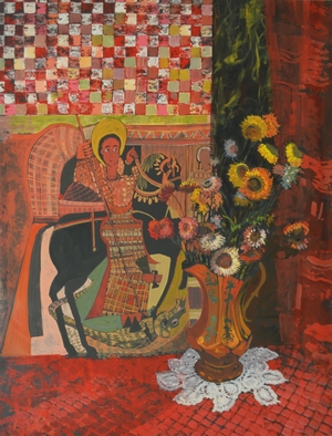 Untitled (still life with icon)