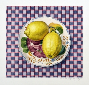 Plate with Lemons