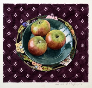 Plate with Apples