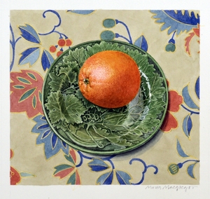 Plate with Orange