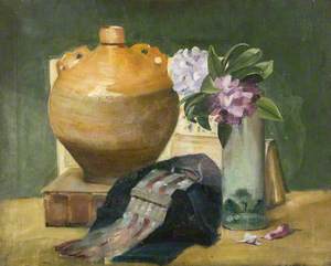 Still Life with Pot and Flowers