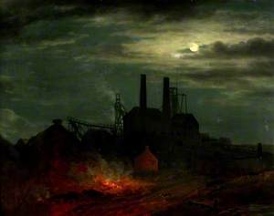 Colliery by Moonlight