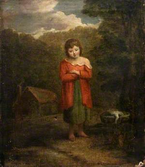Young Girl in a Red Dress