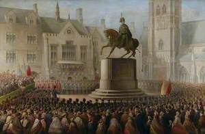 Unveiling the Statue of the 3rd Marquess of Londonderry in Durham Market Place, 2 December 1861