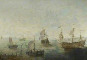 A Warship and Other Vessels