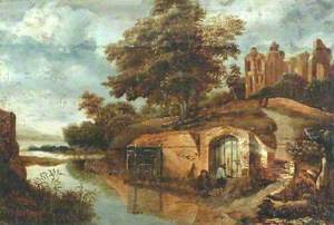 Landscape with Ruins and a River