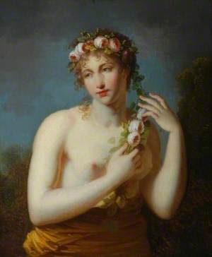 Half-Length Figure of a Bacchante