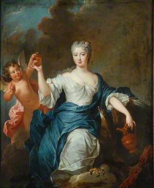 Portrait of a Lady of the Time of Louis XV Dressed as Hebe