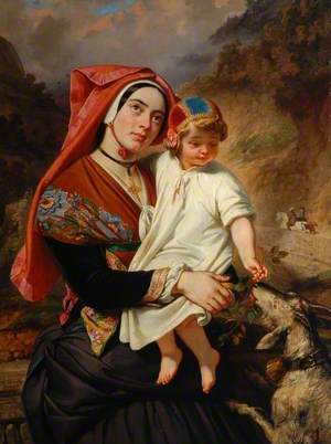 A Young Woman of the Valley of Ossau with Her Child