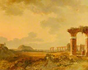 Landscape with Ruins, Sunset
