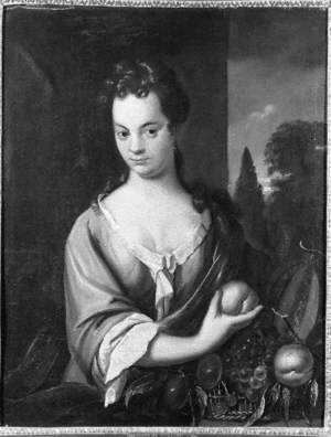 Portrait of a Lady with a Basket of Fruit