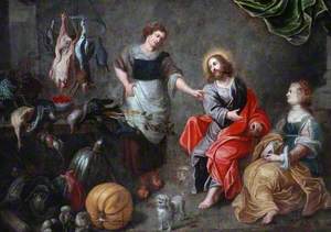 Christ with Martha and Mary at Bethany