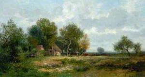 Wooded Landscape with Cottages