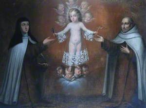 The Infant Christ Giving Emblems of the Passion to Carmelite Saints