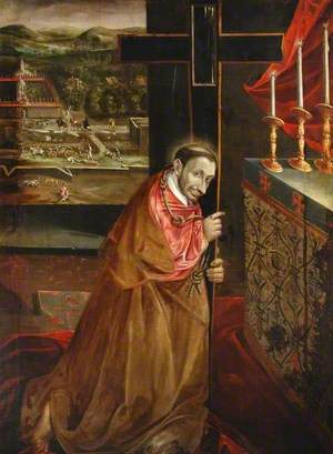 St Charles Borromeo in Prayer