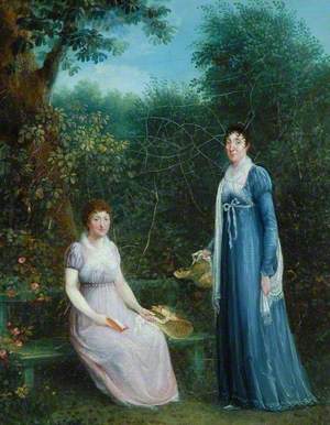 Two Ladies in a Garden