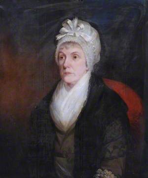 Portrait of an Elderly Lady in Black with a White Cap