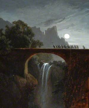 A Monastic Funeral by Moonlight