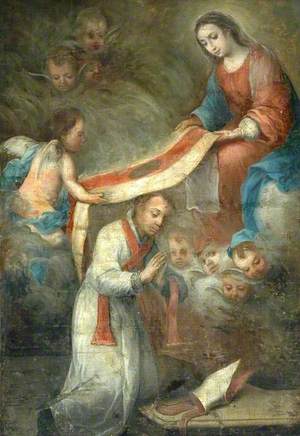 The Presentation of the Chasuble to Saint Ildephonsus (Ildefonso)