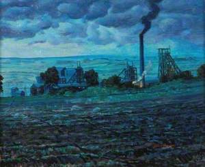 Dean and Chapter Colliery, Ferryhill, County Durham, at Night
