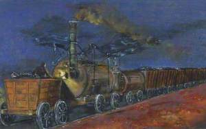 Early Engine at Night