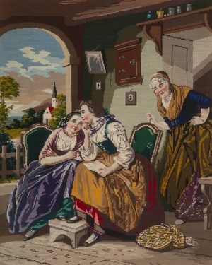 Three Women in a Cottage