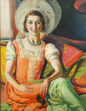 Audrey Reid (1914–1999), in Fancy Dress