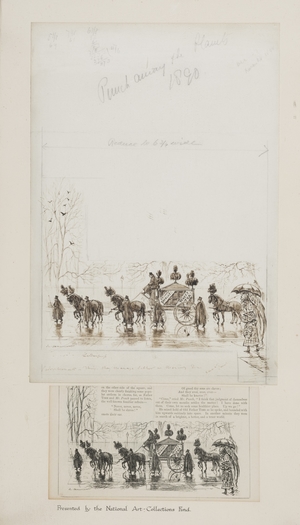 Drawing for 'Punch', Signed and Dated Dec. 27th Christmas, 1890
