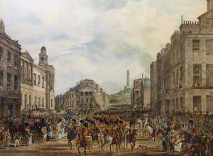 The Procession of George IV Entering Princes Street, Edinburgh, August, 1822