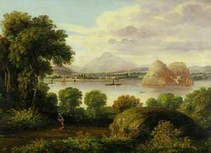 View of the Clyde and Dumbarton Rock