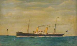 Twin Funnel Paddle Steamer