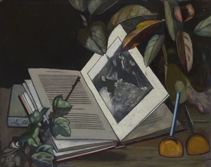 Book and Leaves